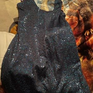 Blue Sequin Dress